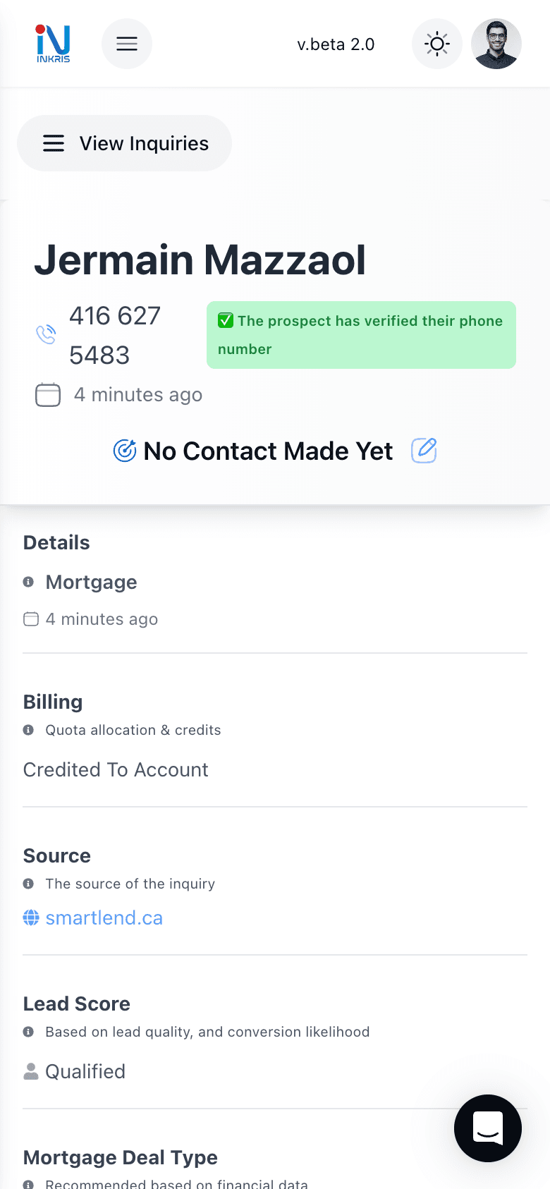 App Screenshot Mobile